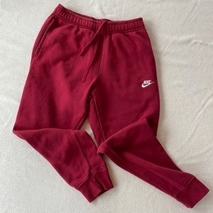 Nike men’s small red joggers